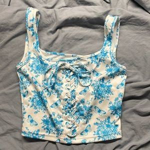 Corset lace up top